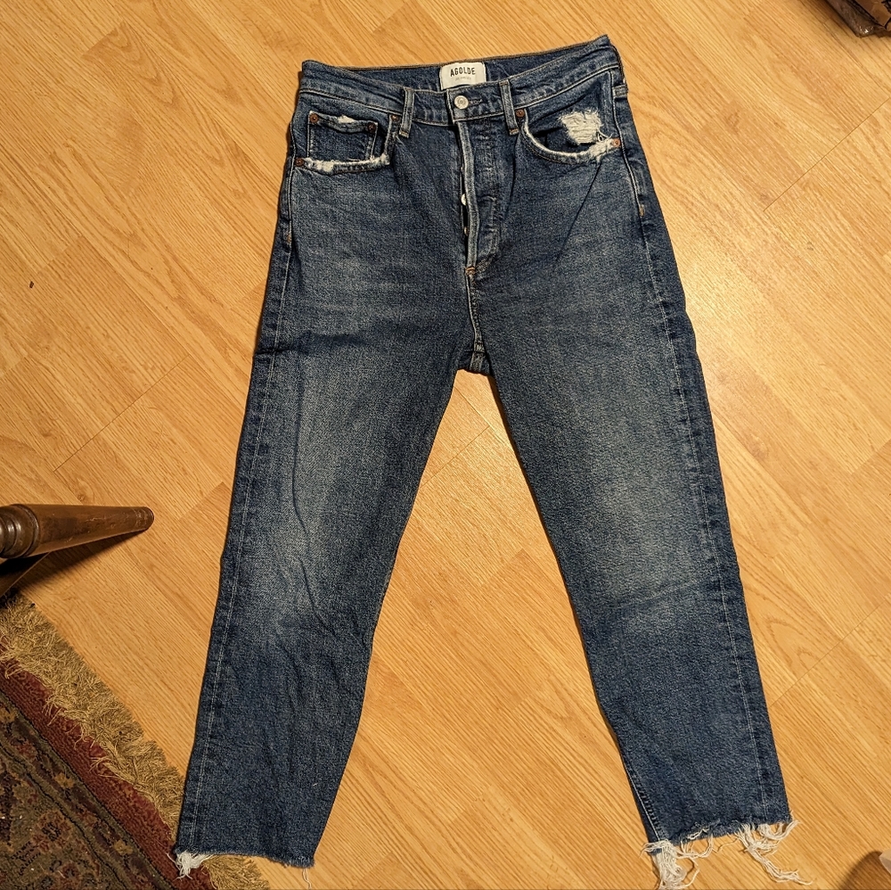 Agolde Distressed Riley Jeans